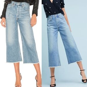 Citizens of Humanity Premium Vintage Emma high rise wide leg crop jeans EUC 26